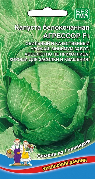 картинка Капуста Агрессор F1 12шт ц/п (УД) ср/сп, 3-5 кг магазин Одежда+ являющийся официальным дистрибьютором в России 