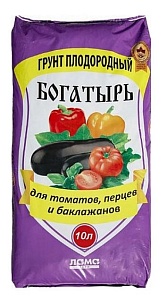 Грунт Богатырь томат,перец,баклажан 10л (ЛамаТ) 5/200