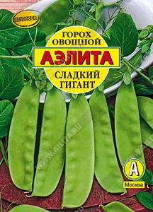 Горох Сладкий гигант 25г б/ф ц/п (Аэлита) ранний