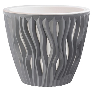 Кашпо Вдохновение 3л серый жемчуг (ВМС)