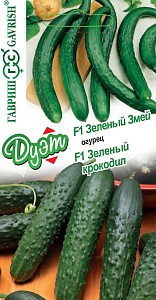 Огурец Зеленый Змей+Зеленый крокодил 0,5г ц/п ДУЭТ (Гавриш)