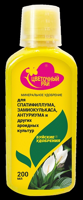 картинка Цветочный рай Для Спатифиллума,замиокулькаса,антириума и др.ароидных 200мл (БХЗ) 6/12 магазин Одежда+ являющийся официальным дистрибьютором в России 