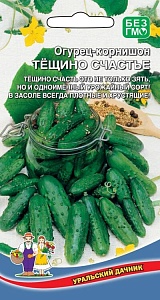 Огурец Тещино Счастье 12шт ц/п (УД) Новинка! р/спелый,пчелоопыляемый