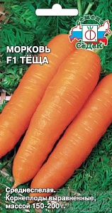 Морковь Теща F1 2г ц/п (Седек) ср/спелая, конич.,20см